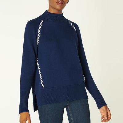 Navy Kerby Wool Jumper