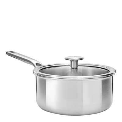 Stainless Steel Multi-Ply Saucepan with Lid, 20cm/3.1L