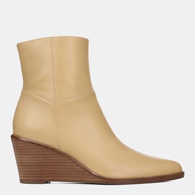 Women's Beige Mavis Wedge Boots