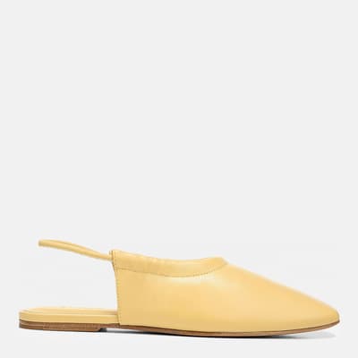 Women's Yellow Cadya Slingback Flat Shoes