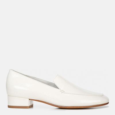 Women's White Fauna Heeled Loafers