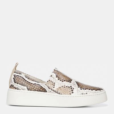 Women's Snakeprint Saxon-2 Slip On Trainers