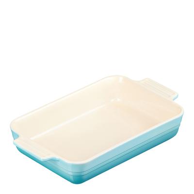 Teal Rectangle Dish, 25cm