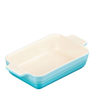 Teal Rectangle Dish, 18cm