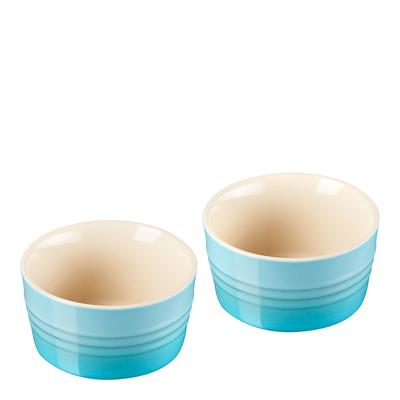 Set of 2 Teal Ramekins, 200ml