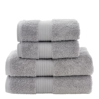 Bliss Pima Pair of Bath Towels, Cloud