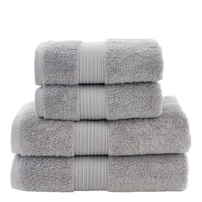 Bliss Pima 4 Piece Towels Bale, Cloud