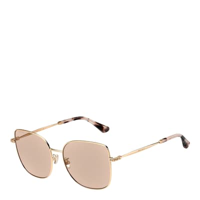 Rose Gold Unisex Jimmy Choo Sunglasses 59mm