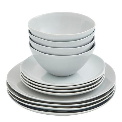 Grey 12 Piece Arbor Dinnerset