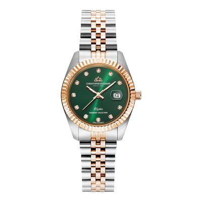 Women's Silver/Rose Gold Elysees Christophe Duchamp Watch 31mm