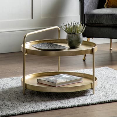 Carson Coffee Table, Gold