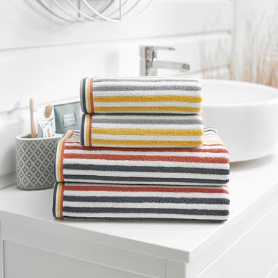 Hanover Pair of Hand Towels, Mustard