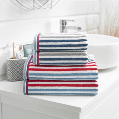 Hanover Bath Towels, Denim