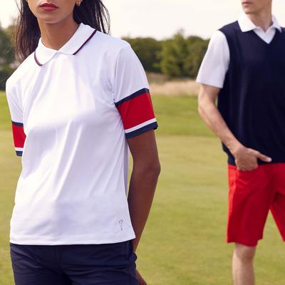 White Short Sleeved Loose Polo Shirt