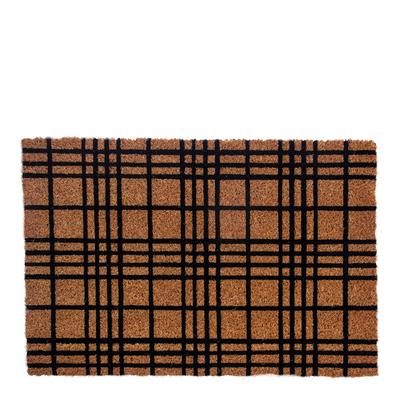 Fine Plaid Coir Doormat