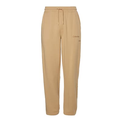 Boy's Tan Relaxed Cotton Blend Joggers