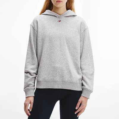 Light Grey Heather Relaxed Tape Hoodie