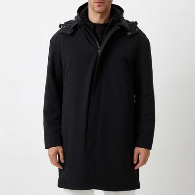 Black Hooded Coat