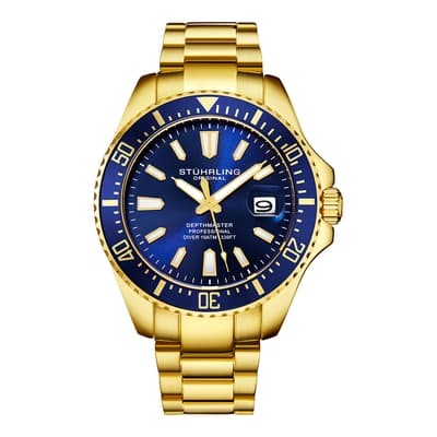 Men's Gold/Blue Watch