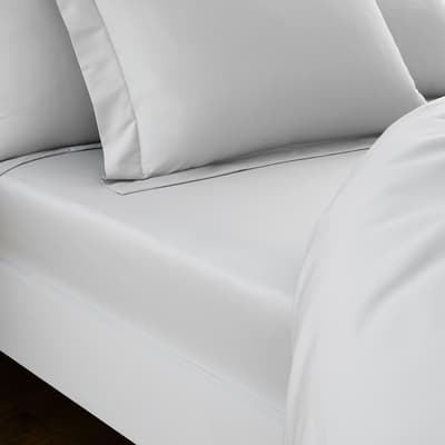 320TC Single Fitted Sheet, White