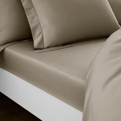 320TC Single Fitted Sheet, Taupe