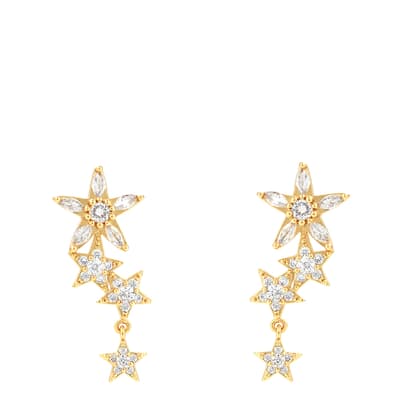 18K Gold Royal Stars Earrings