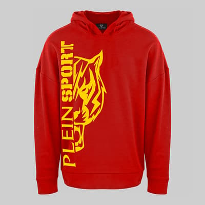 Red Graphic Sport Hoodie
