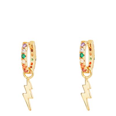 18k Gold Plated Colour Strike Earrings