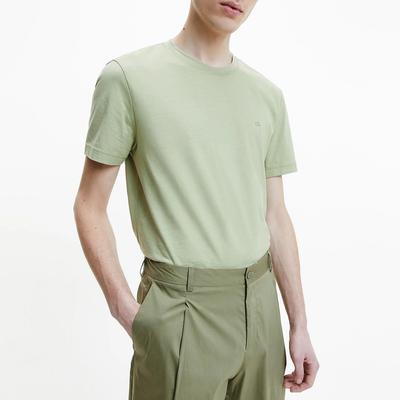 Green Crew Neck Cotton T-Shirt