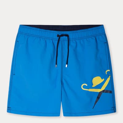 Blue Classic Logo Swim Shorts
