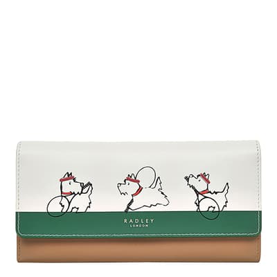 Cream Time For Tennis Large Flapover Matinee Purse