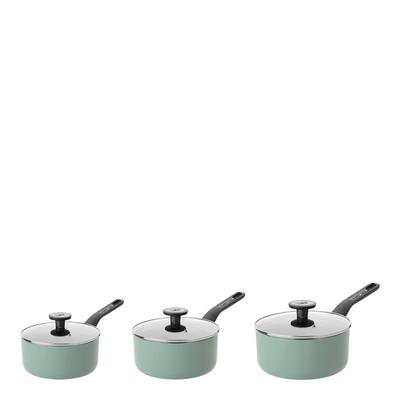 3 Piece Sage Saucepan Set