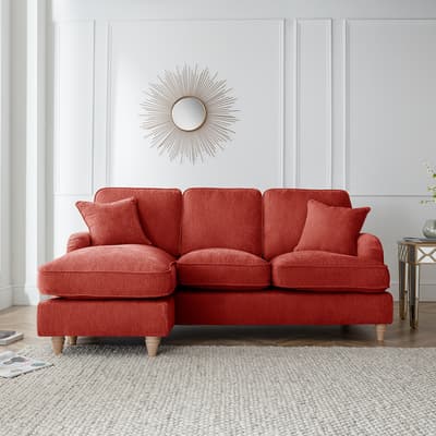 The Swift Left Hand Chaise Sofa, Manhattan Apricot