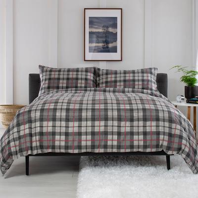 Thompson King Duvet Cover Set, Grey