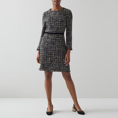 Multi Leena Tweed Cotton Blend Dress