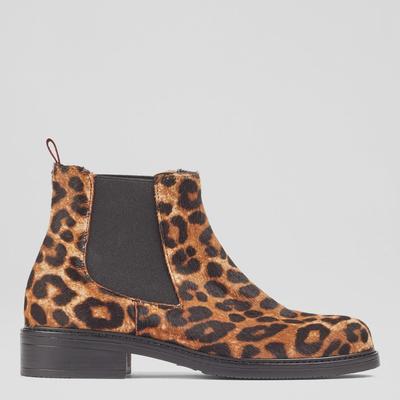 Leopard Print Claudia Chelsea Boots