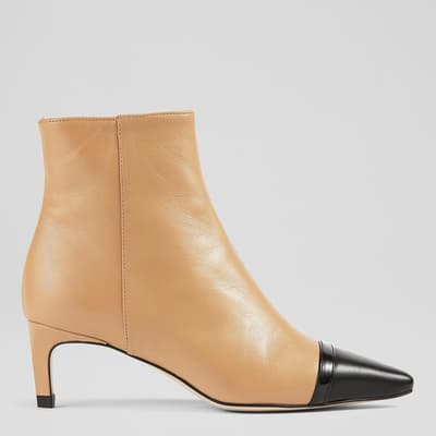 Camel Leather Diana Boots