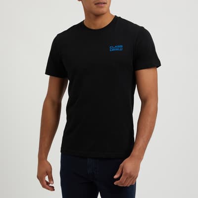 Navy Back Logo Cotton T-Shirt