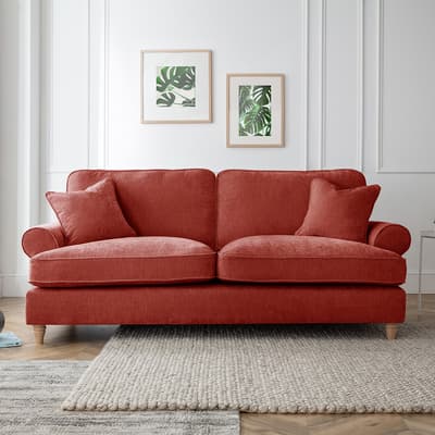 The Bromfield Large Sofa, Manhattan Apricot