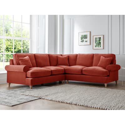 The Bromfield Corner Sofa, Manhattan Apricot