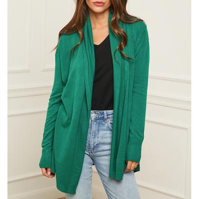 Green Draped Design Cashmere Blend Jumper