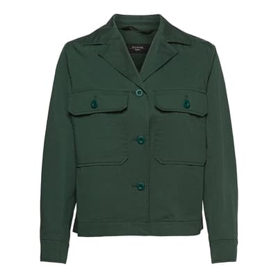 Dark Green Abissi Cotton Jacket