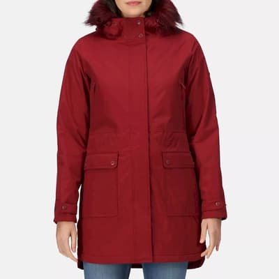 Dark Red Waterproof Insulated Jacket