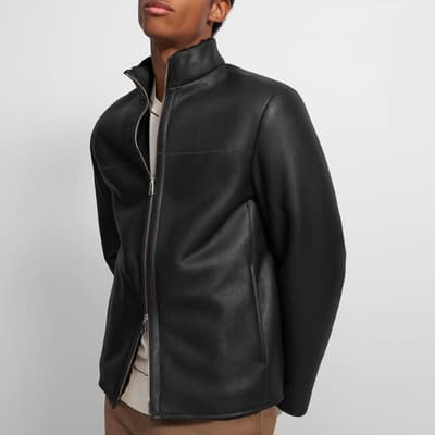 Black Tobin Leather Jacket