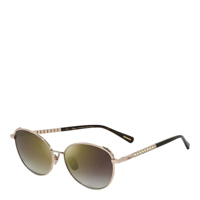 Unisex Gold/Bronze Chopard Sunglasses 59Mm