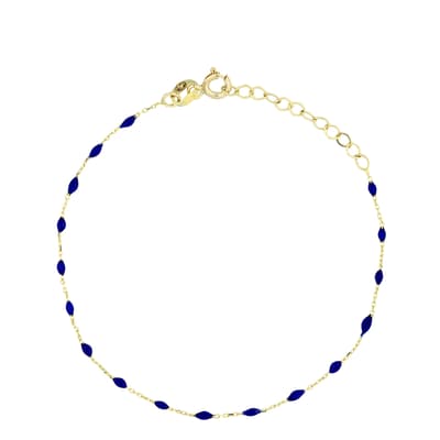 Yellow Gold/Blue Stone Bracelet