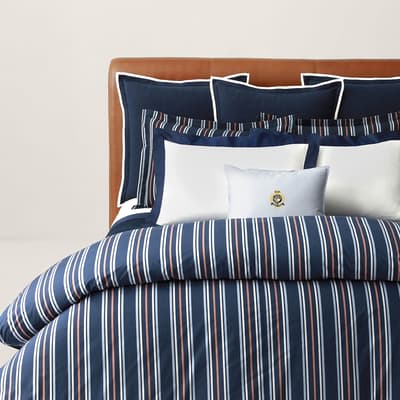 Baylee  Double Duvet Cover, Navy/Red