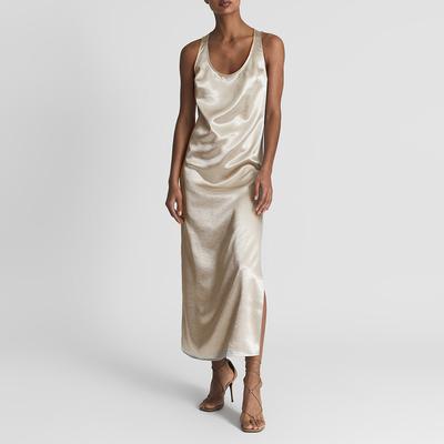 Champagne Lottie Scoop Neck Maxi Dress