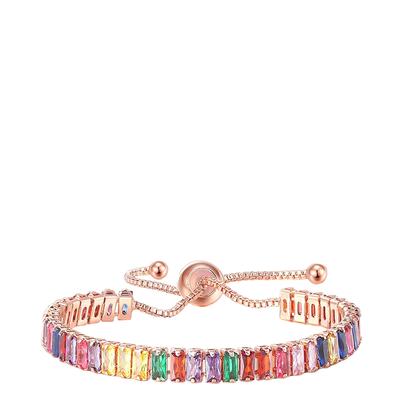 18K Rose Gold Multi Color Braceelt