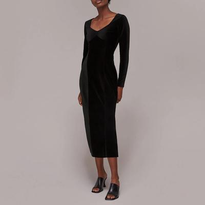 Black Cord Midi Dress